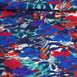 Preview: Viskose Druck blaue Blüten